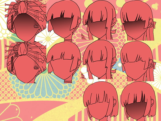 いろいろ使える立ち絵・顔グラ和風ファンタジー女性モブ