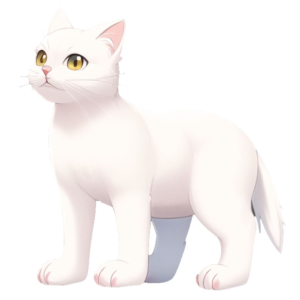 【猫10種類×10】著作権フリーの高解像度イラスト素材(画像100枚)