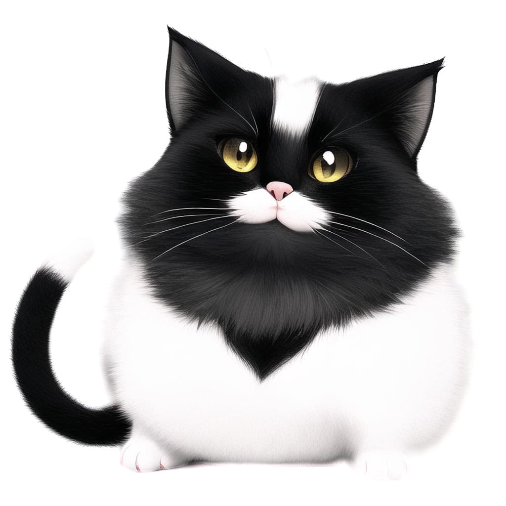 【猫10種類×10】著作権フリーの高解像度イラスト素材(画像100枚)