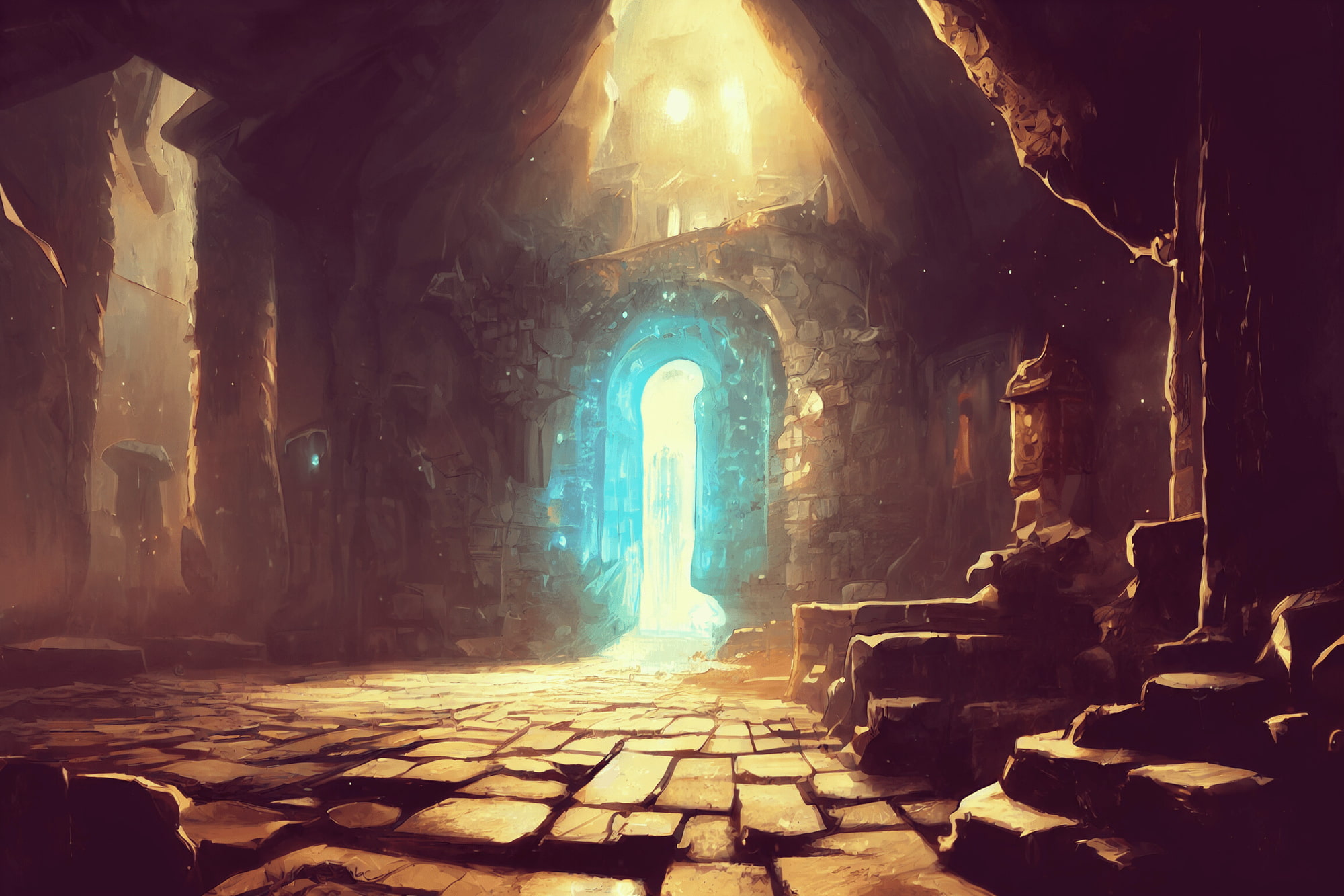 【洞窟などのダンジョン系背景】著作権フリーの高解像度画像(100枚)