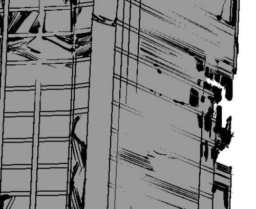 素材をどうぞ『破壊されたアパートメント3』