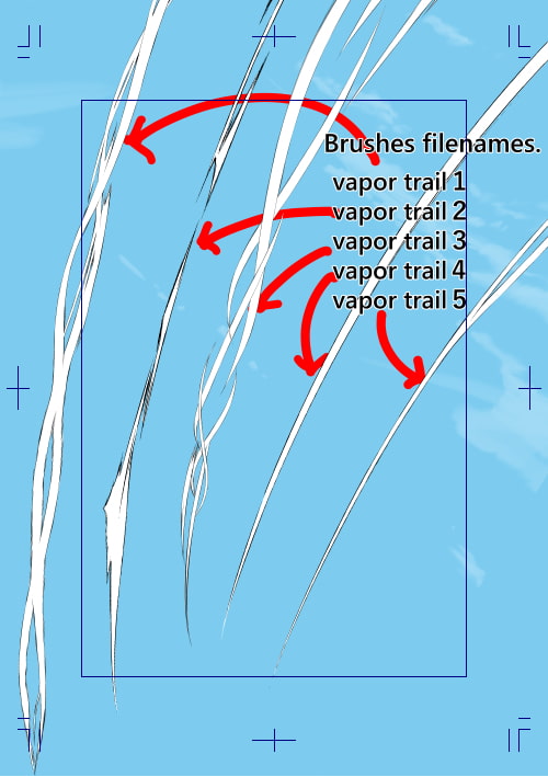 素材をどうぞ『飛行機雲』