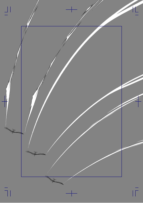 素材をどうぞ『飛行機雲』