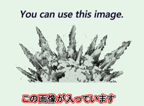 素材をどうぞ『モノクロの爆発13』