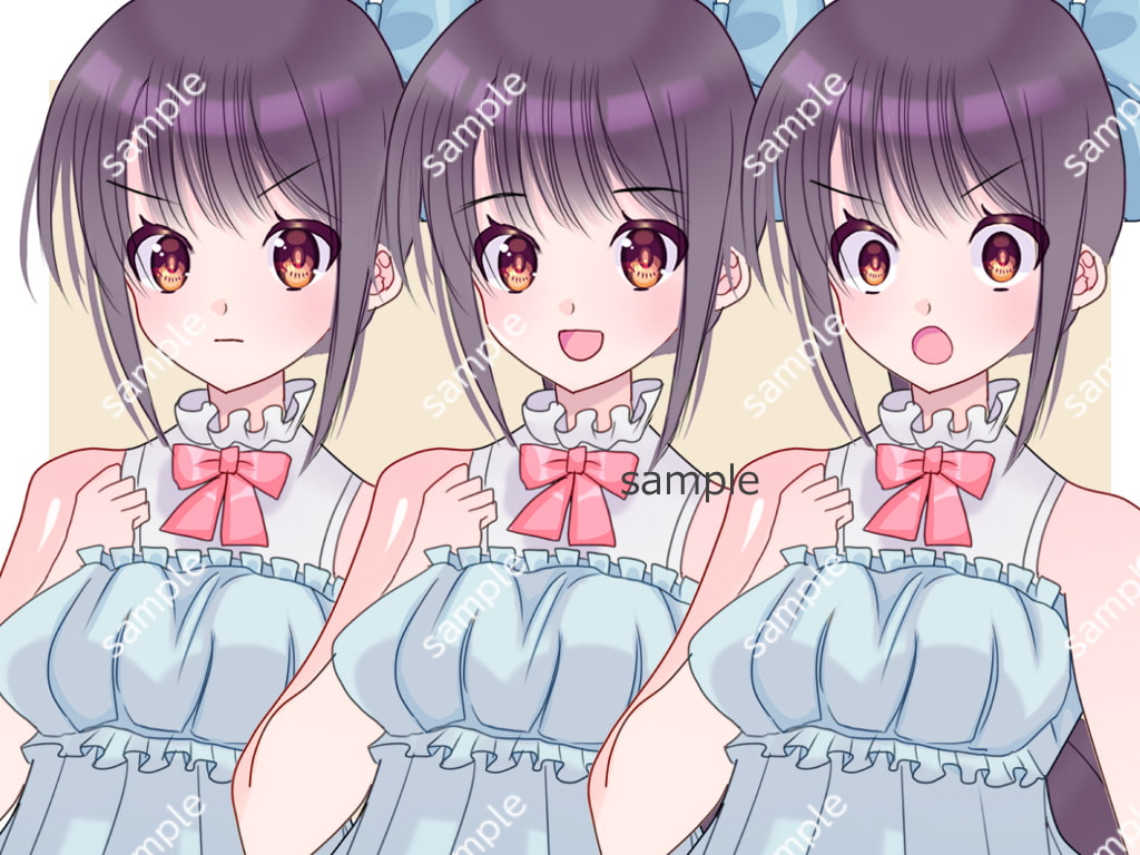 全身立ち絵素材・ファンタジー衣装013《アイドル風の女性》