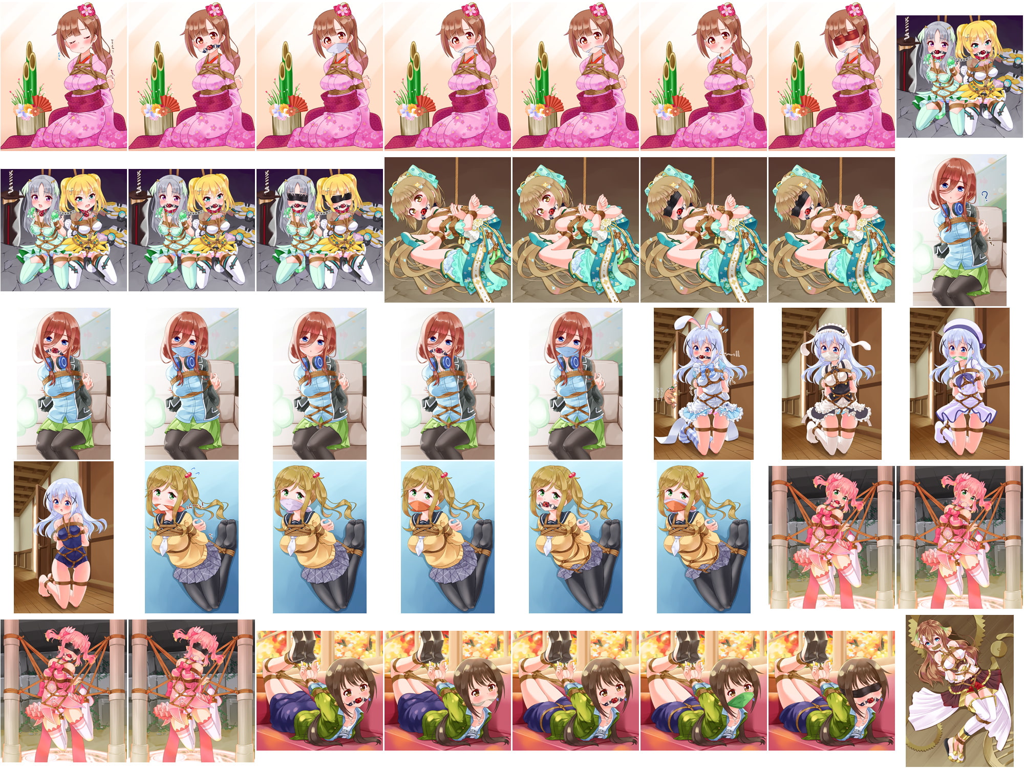 着衣緊縛CG集 なわのかなた 2021A