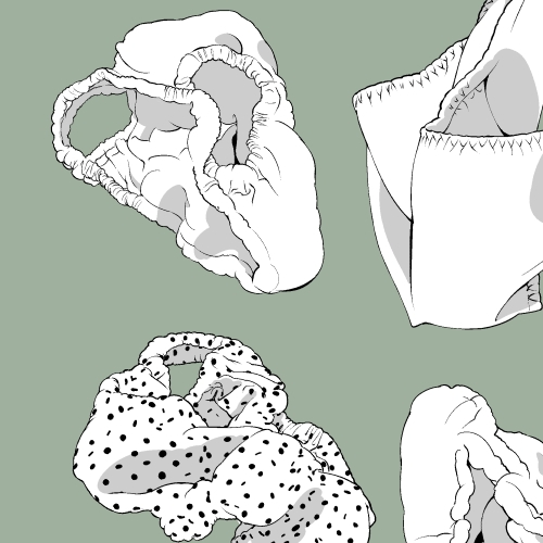 素材をどうぞ『散らかったぱんつ』