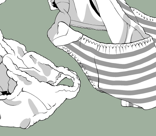 素材をどうぞ『散らかったぱんつ』