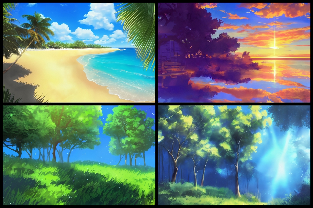 フリー背景素材集「自然・山と海」超高精細ビュー