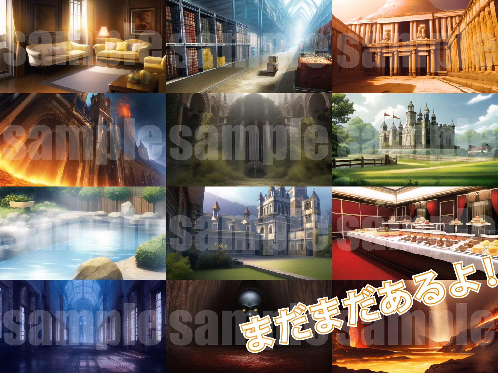 【1920×1080サイズ】シグラルAI素材集『ファンタジー背景編1』