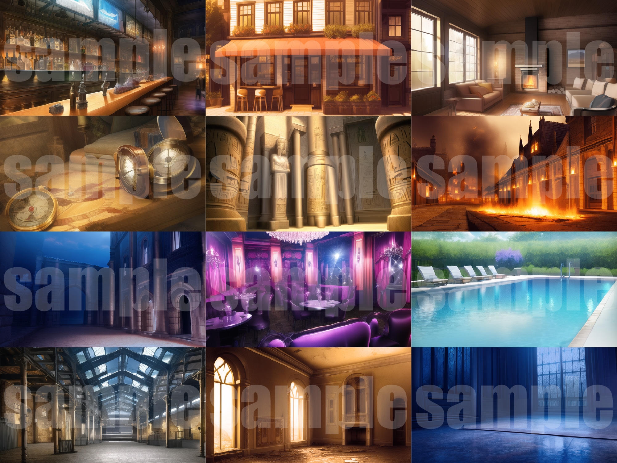 【1920×1080サイズ】シグラルAI素材集『ファンタジー背景編1』