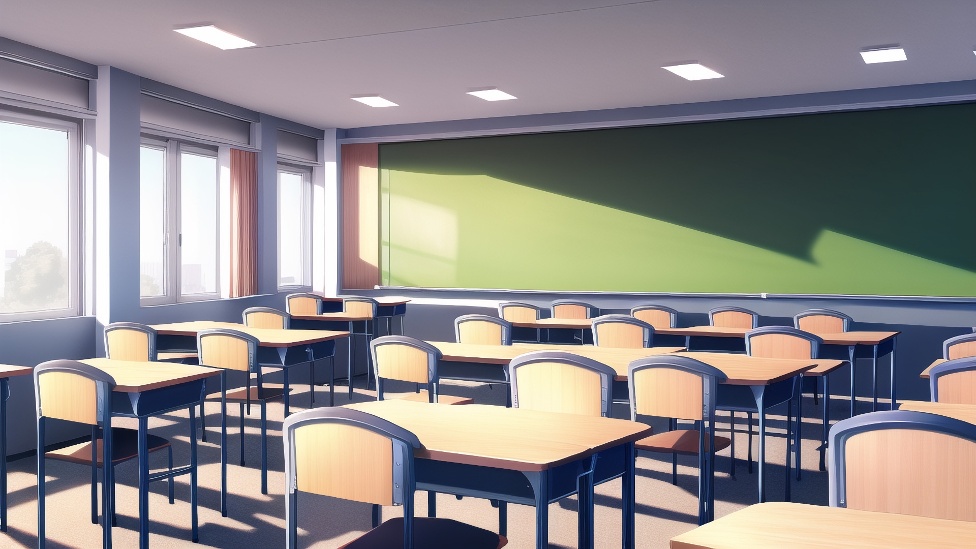 【アニメ調の学校や学園系背景】著作権フリーの高解像度画像(100枚)