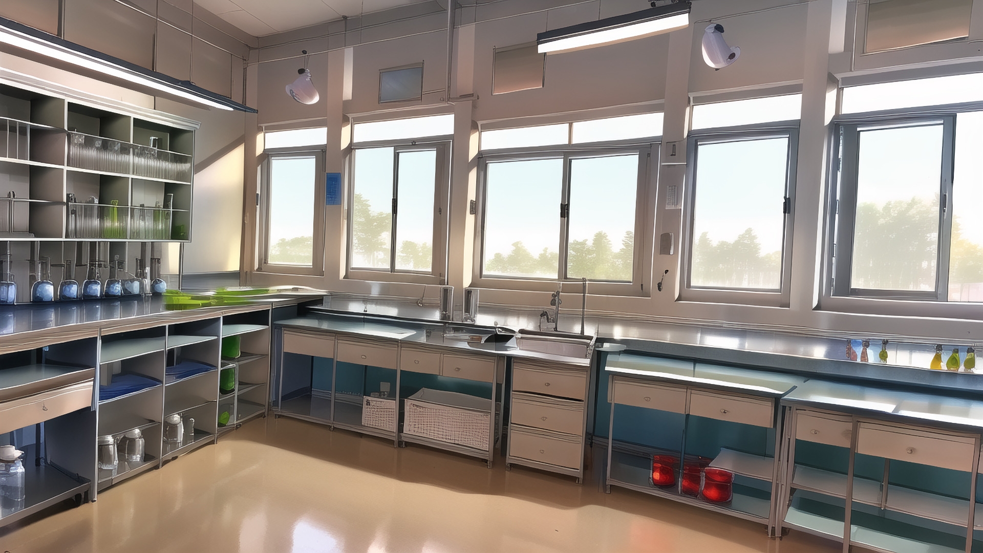 【アニメ調の学校や学園系背景】著作権フリーの高解像度画像(100枚)