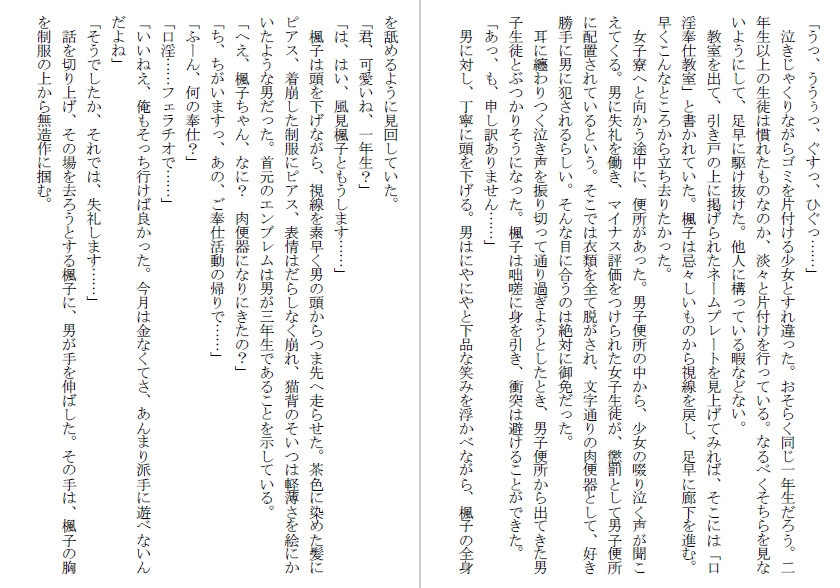 肉便器学園～女子生徒はエリートたちの性奴隷～