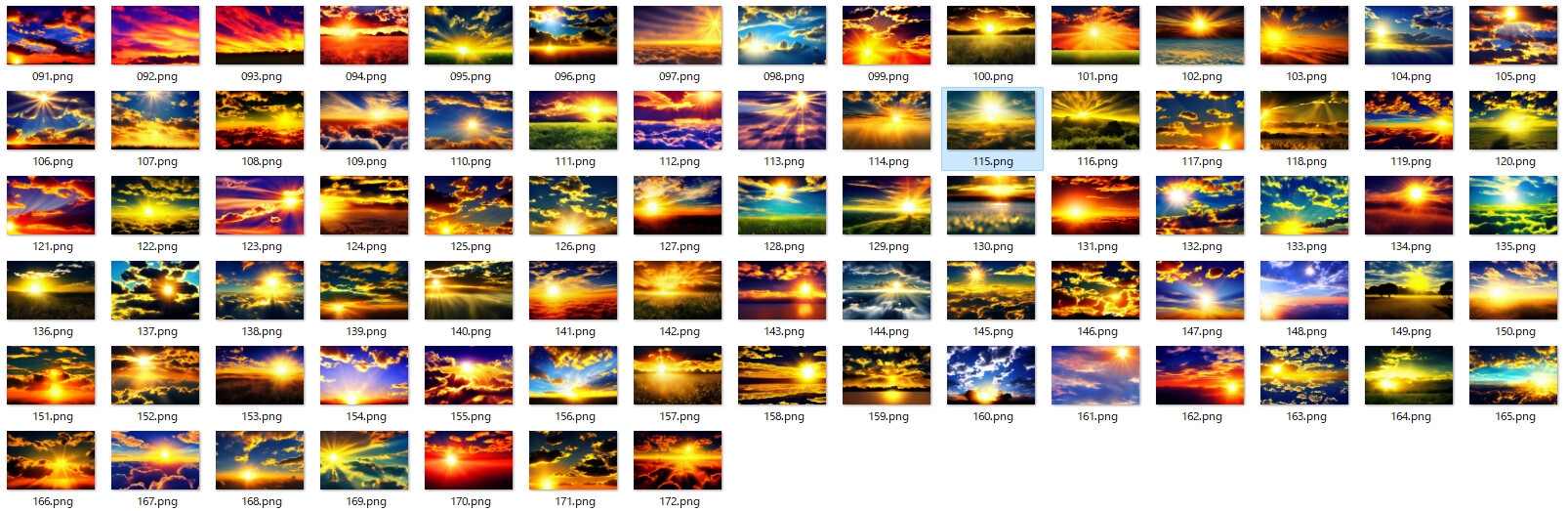 朝日と夕日の背景素材集