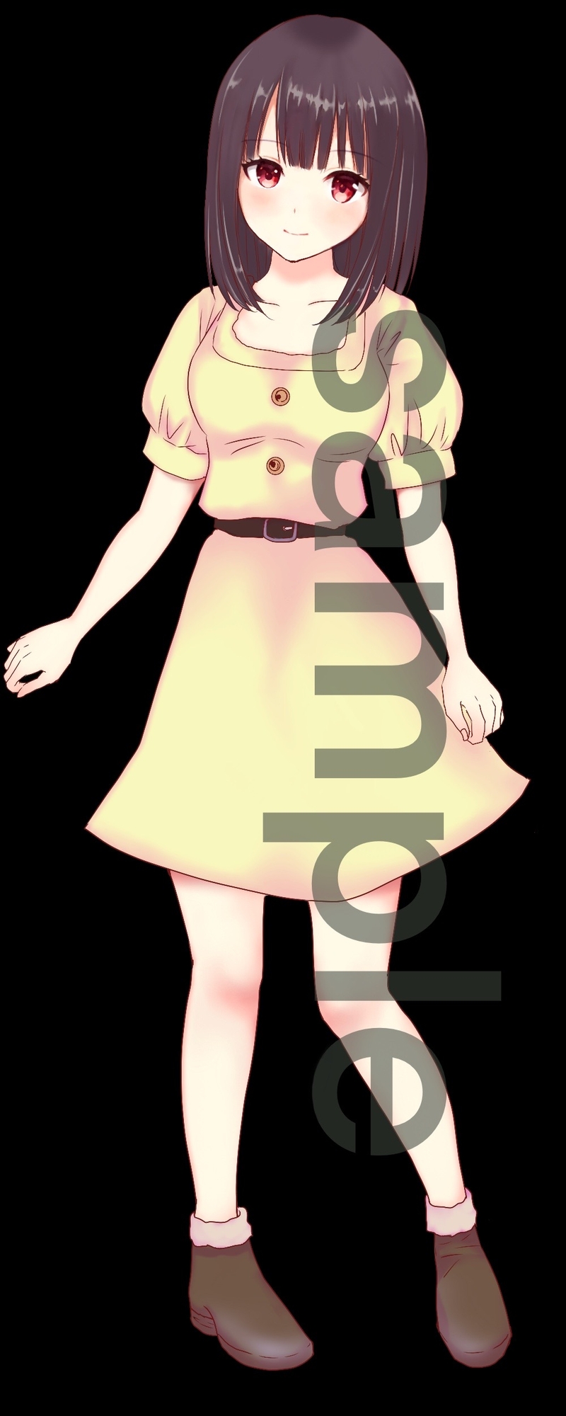 私服の女の子立ち絵15