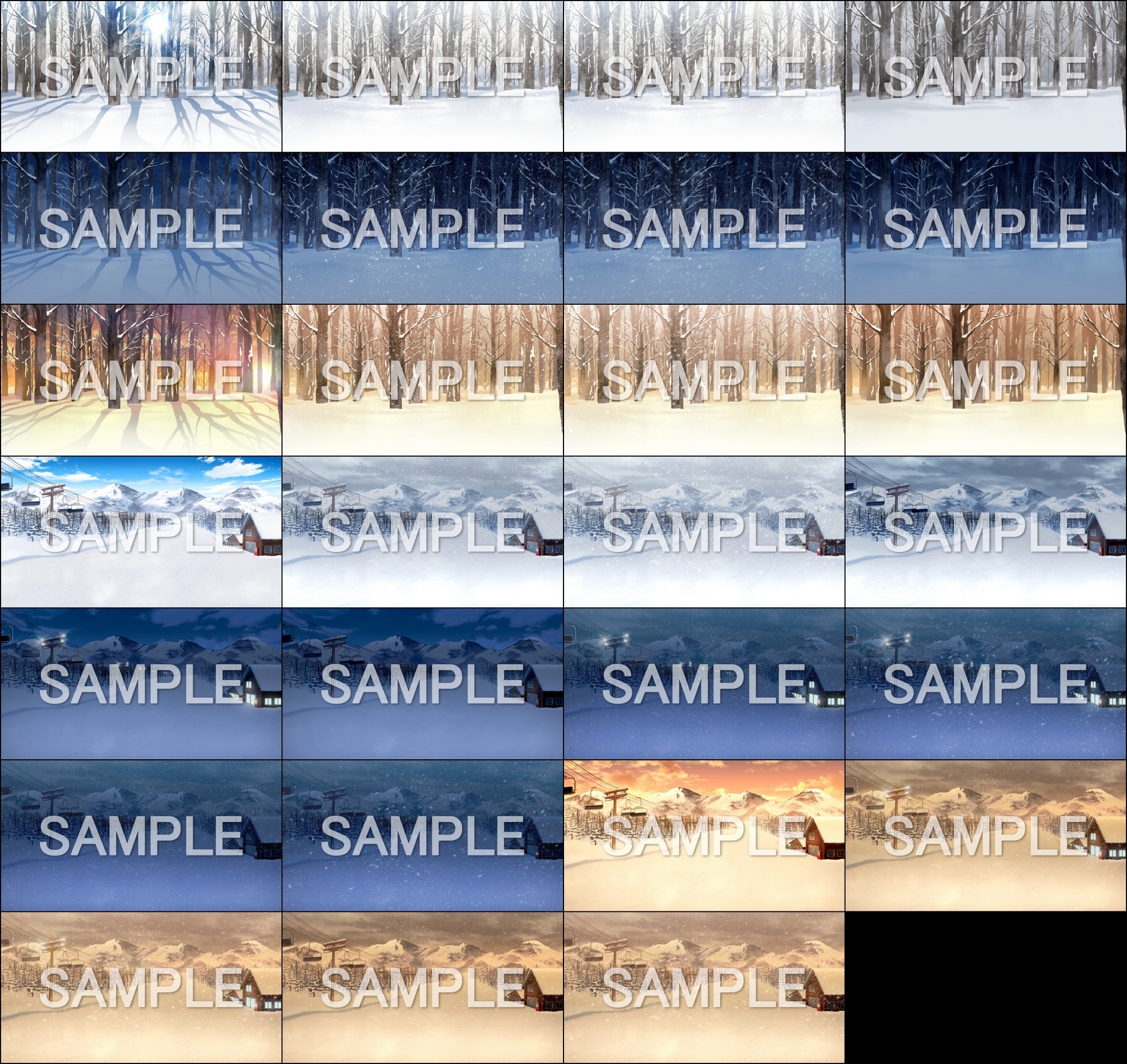 みにくる背景CG素材集『自然&冬編』part08