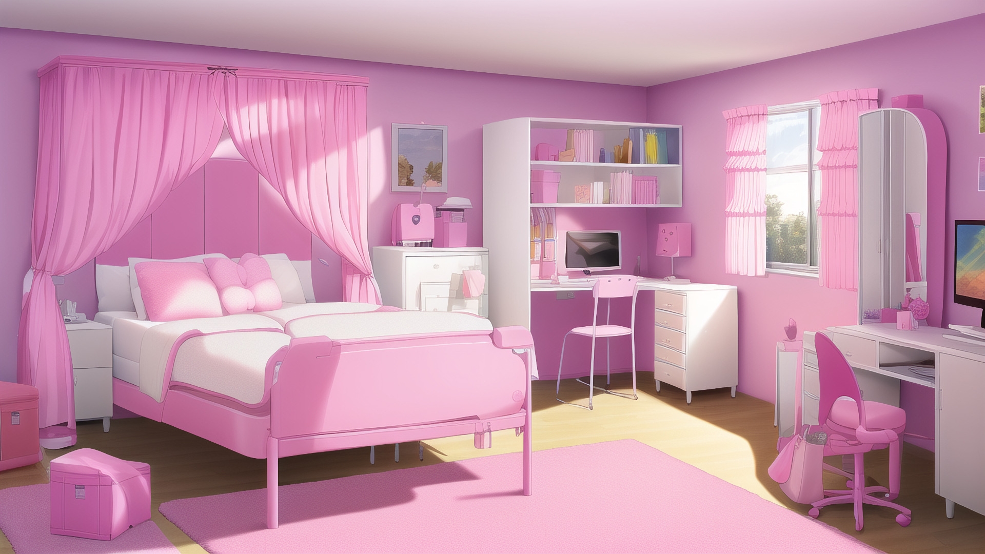 【アニメ調の家や室内系背景】著作権フリーの高解像度画像(100枚)