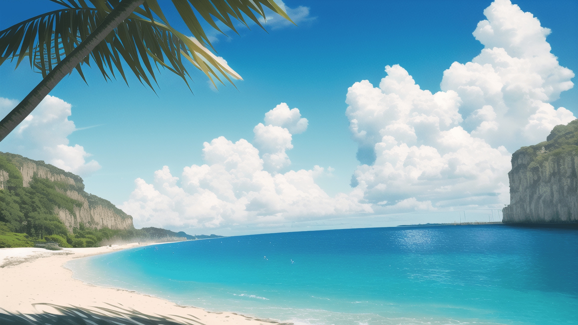 【アニメ調の自然系背景】著作権フリーの高解像度画像(100枚)