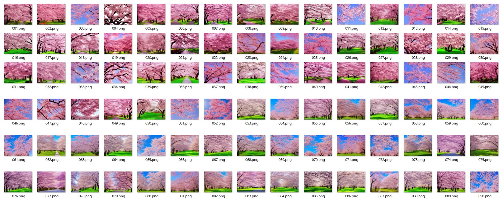 サクラの背景素材集