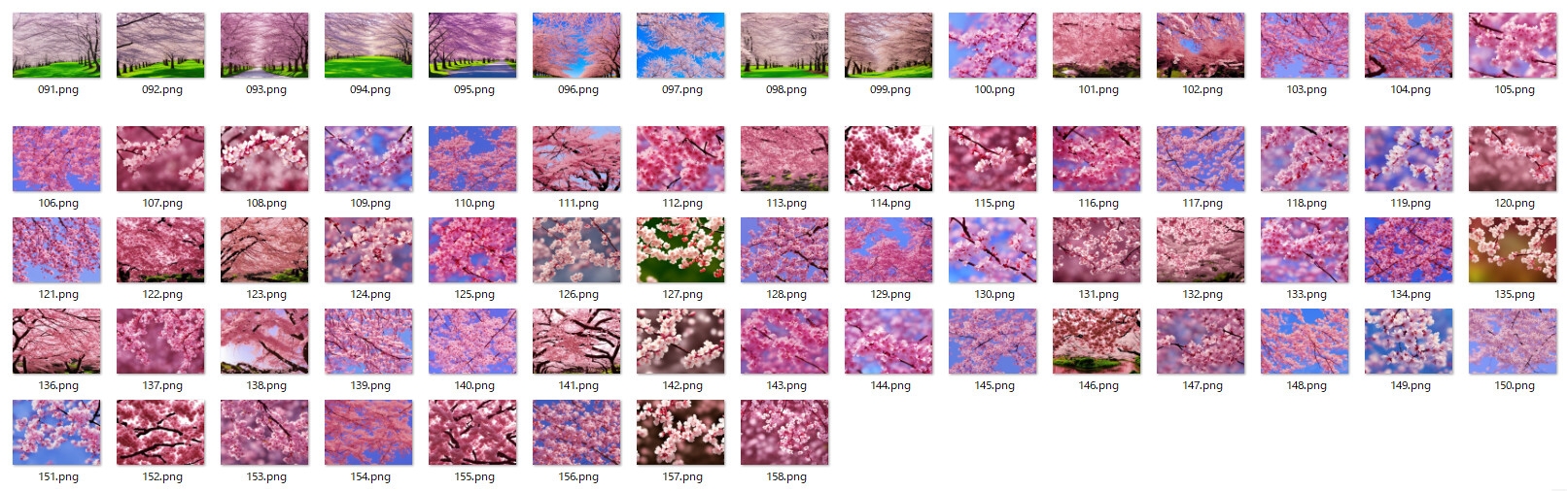 サクラの背景素材集