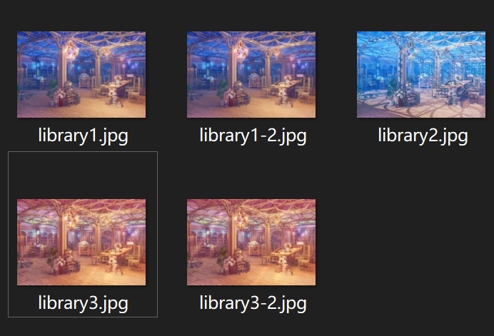 背景素材:幻の図書館