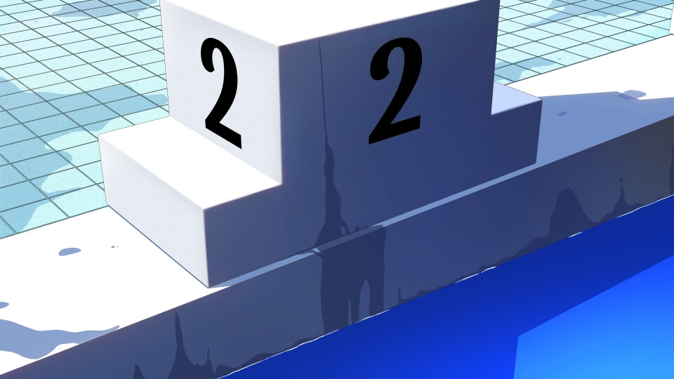 夏のビーチ/飛び込み台/学校の野外水飲み場