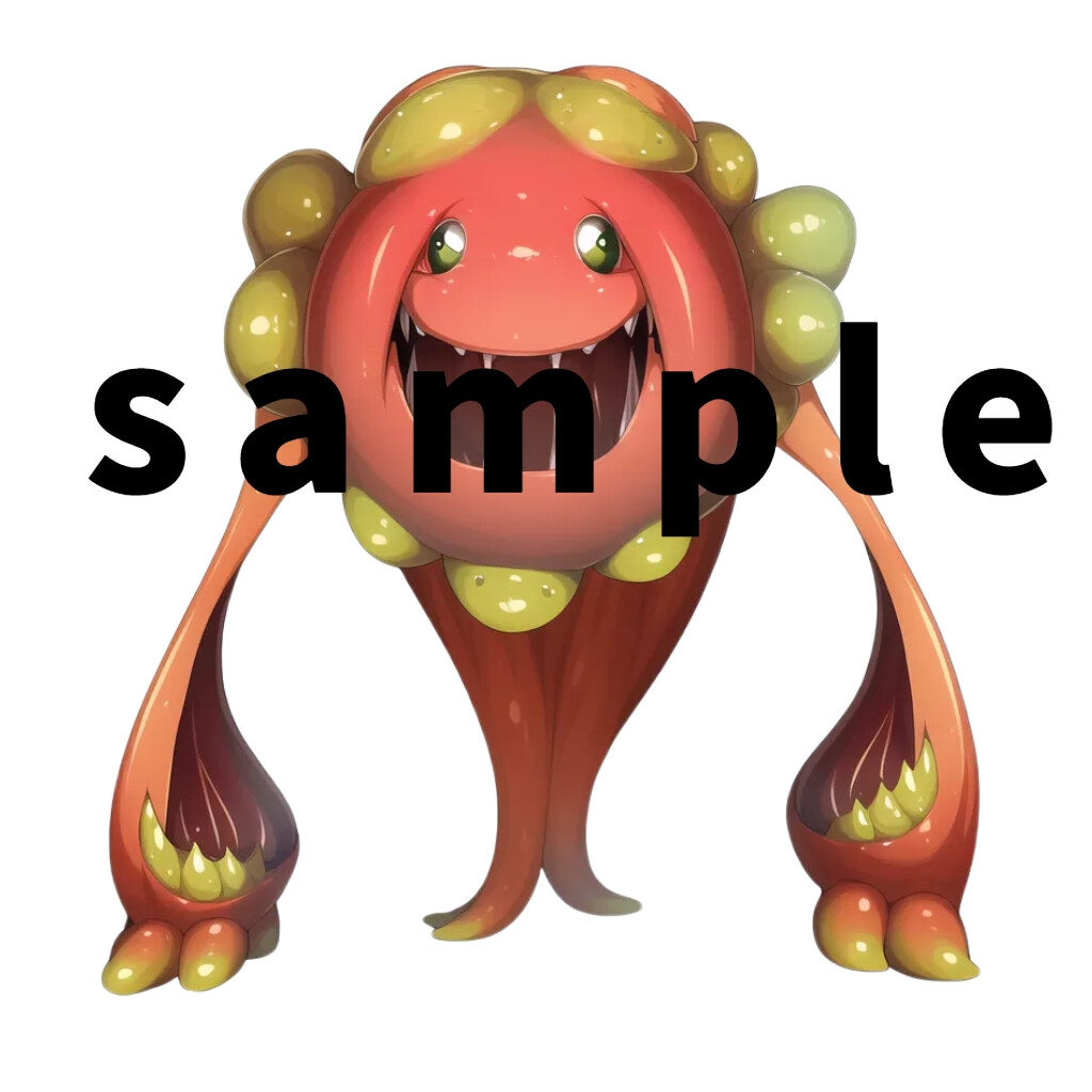 【1024×1024サイズ】モンスター素材集part1「透過PNG 合計43枚」