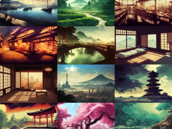 【日本、和風系背景】著作権フリーの高解像度画像(100枚)