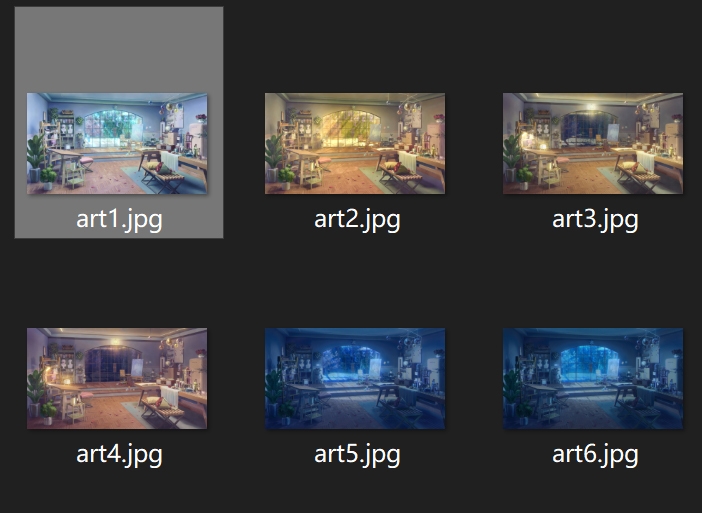 背景素材:美術の空間 (画室)