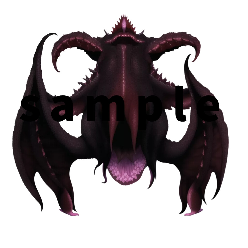 【1024×1024サイズ】モンスター素材集part3「透過PNG 合計43枚」