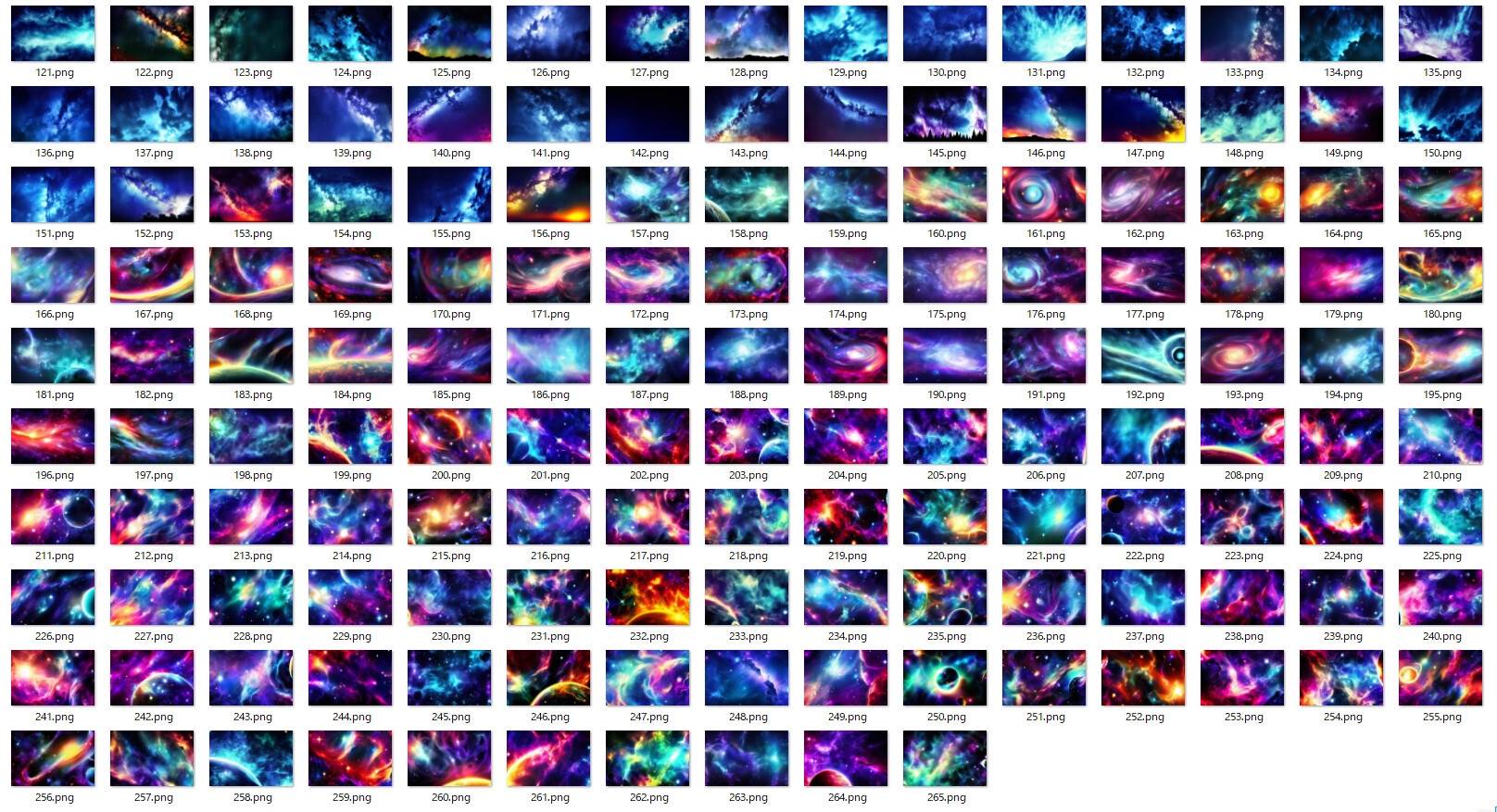 星空・宇宙の背景素材集