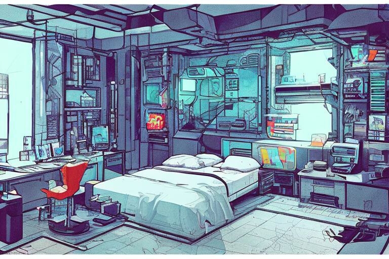 背景素材集「サイバーパンク」- 退廃的未来都市 -