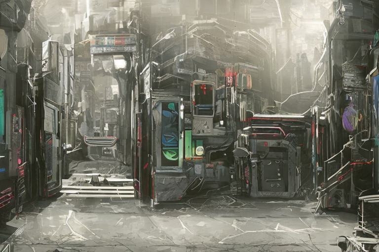 背景素材集「サイバーパンク」- 退廃的未来都市 -