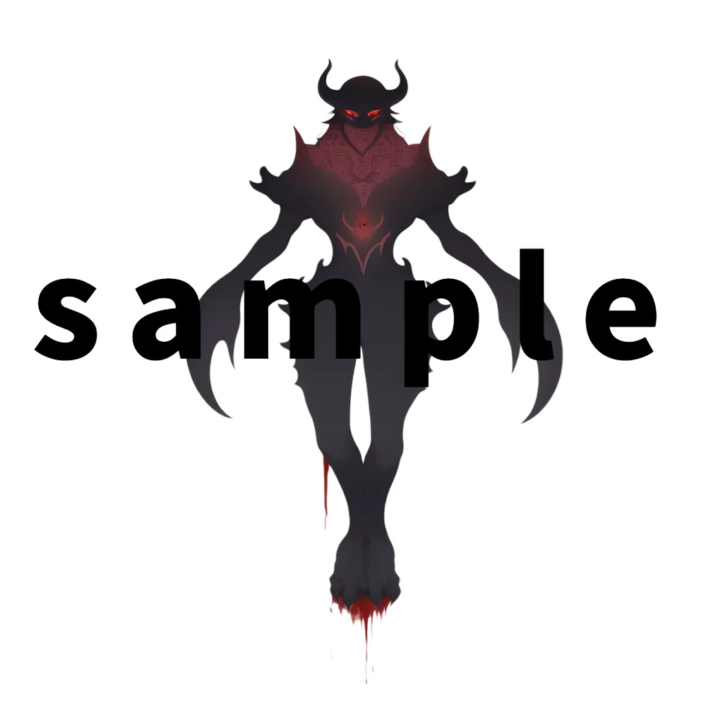 【1024×1024サイズ】地獄生物素材集part3「透過PNG 合計41枚」