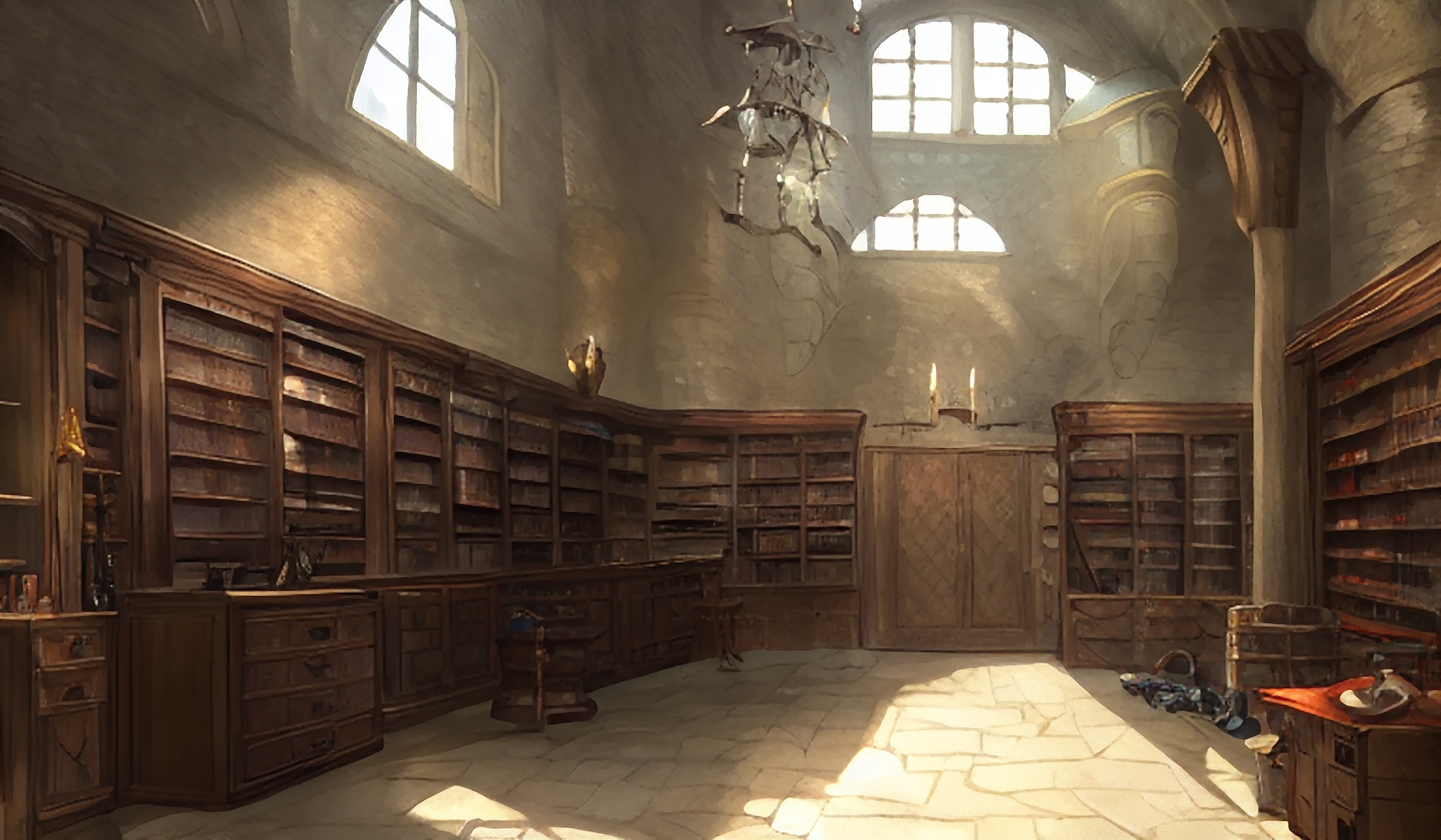 著作権フリー背景美術素材集 : BGArt 12 「幻想世界HD-I」 都市や村