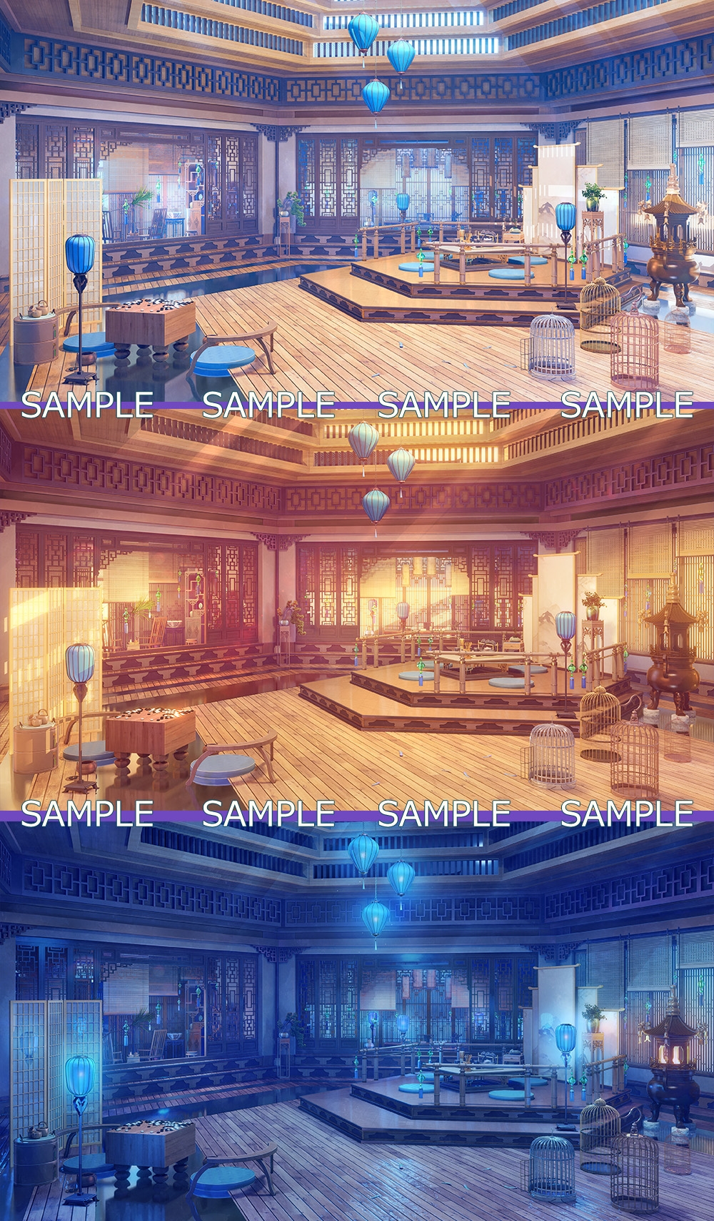 背景素材:中華風レセプションホール