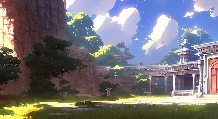 著作権フリー 「ファンタジー東洋の都市風景」 (314枚)