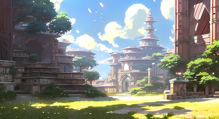 著作権フリー 「ファンタジー東洋の都市風景」 (314枚)