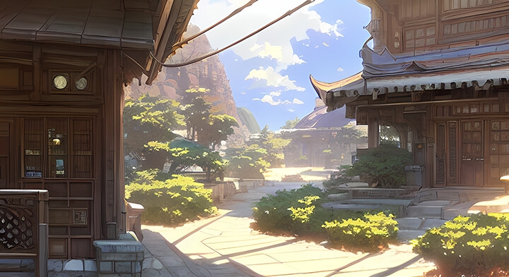 著作権フリー 「ファンタジー東洋の都市風景」 (314枚)