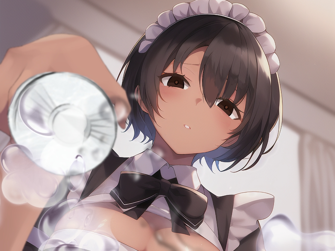 ダウナー系メイドの強炭酸オナサポ