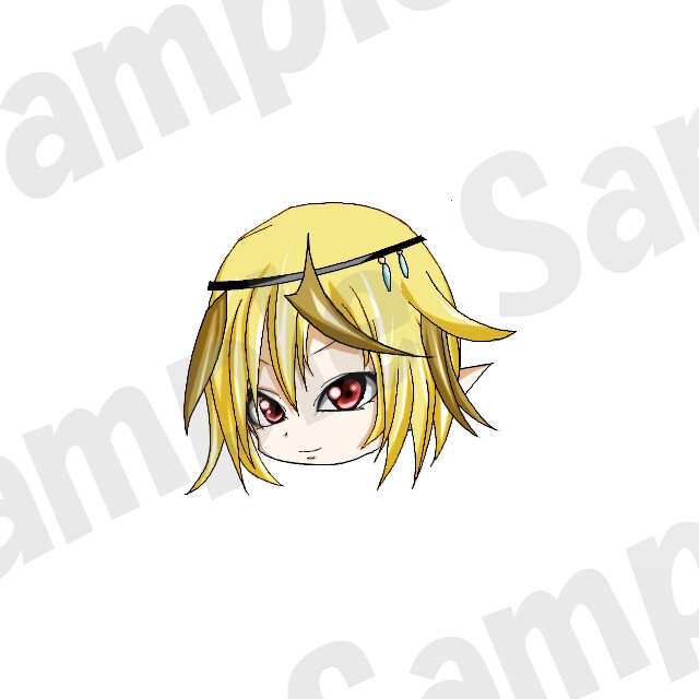 キャラクター:戦士1のゆっくり風頭グラフィック