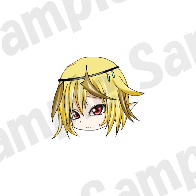 キャラクター:戦士1のゆっくり風頭グラフィック