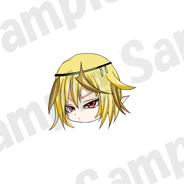 キャラクター:戦士1のゆっくり風頭グラフィック