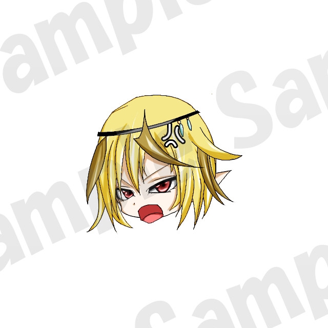 キャラクター:戦士1のゆっくり風頭グラフィック