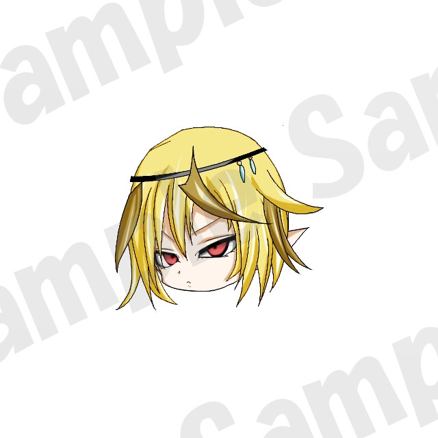 キャラクター:戦士1のゆっくり風頭グラフィック