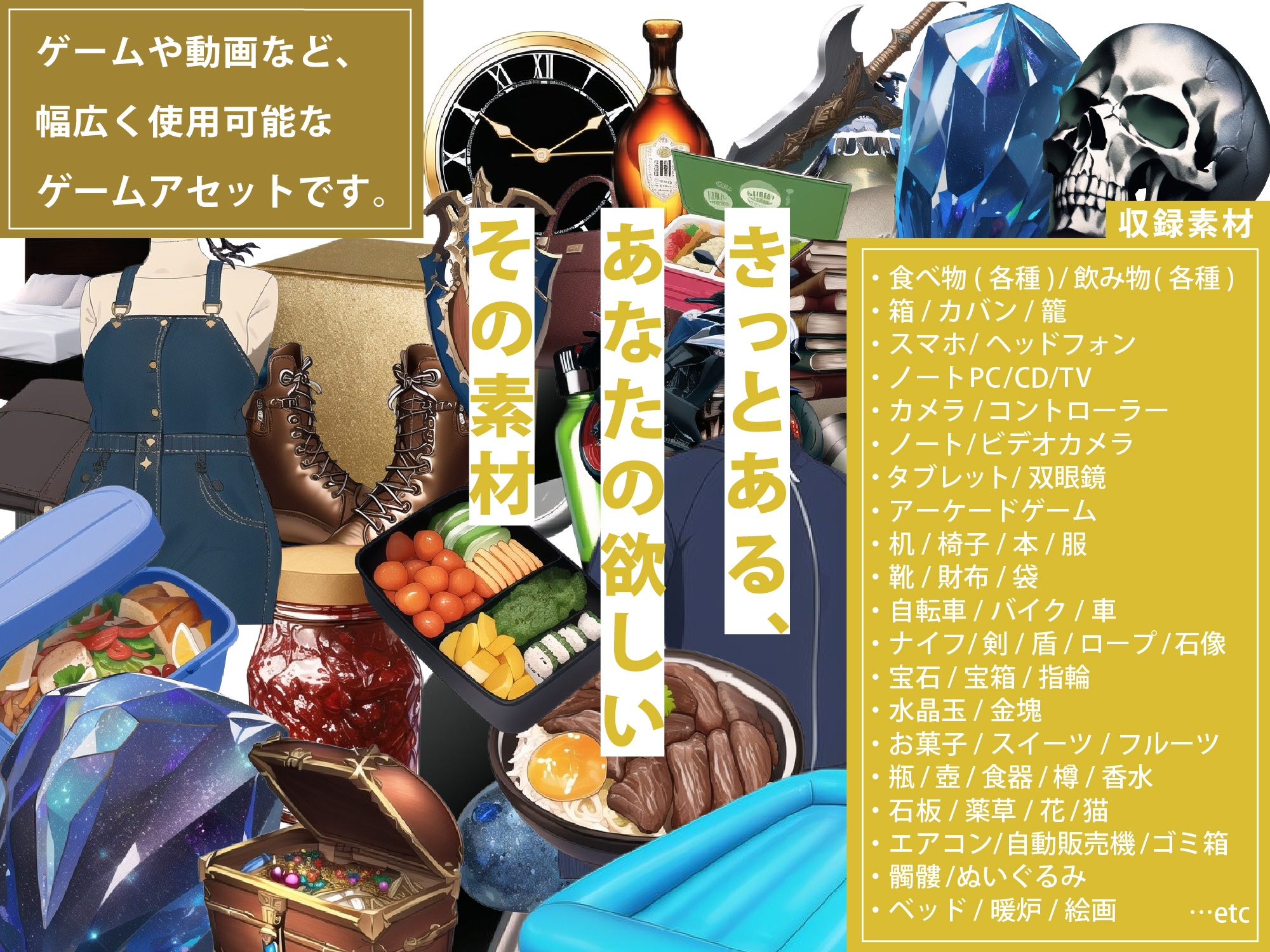 【1920×1080サイズ】シグラルAI素材集『オブジェクト編』