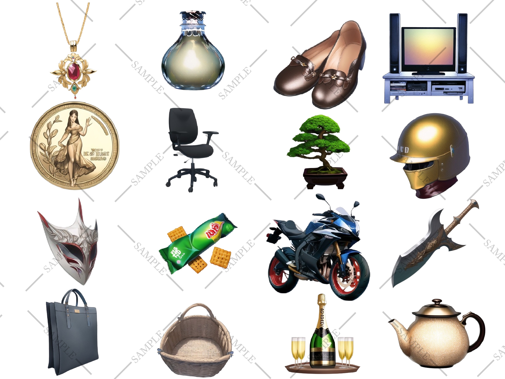 【1920×1080サイズ】シグラルAI素材集『オブジェクト編』