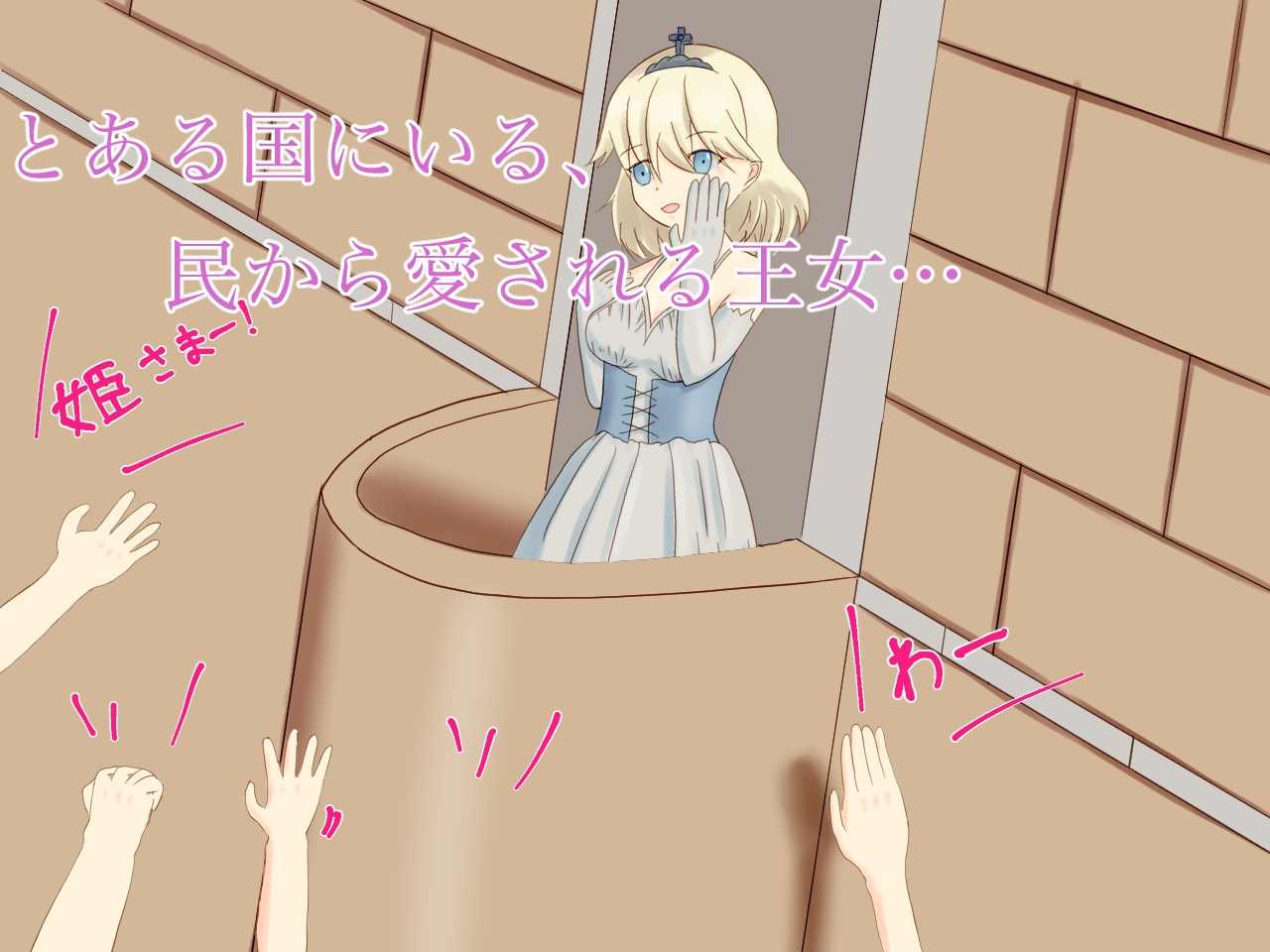 とある国のお姫様がトイレ盗撮されて脅迫中出しレイプされる話