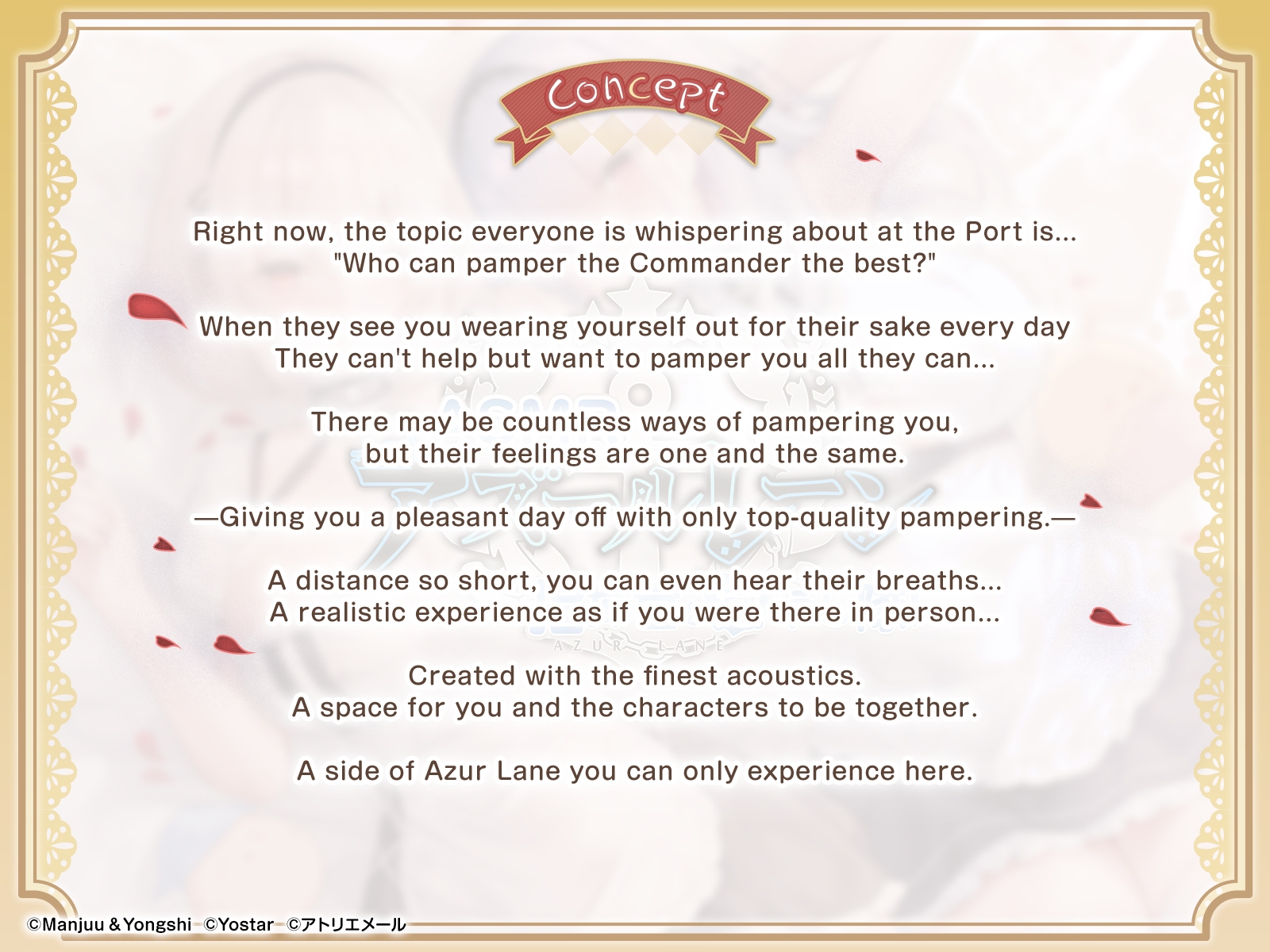 [Azur Lane ASMR] Commander Pampering Team! Double Service Time with Sirius and Dido